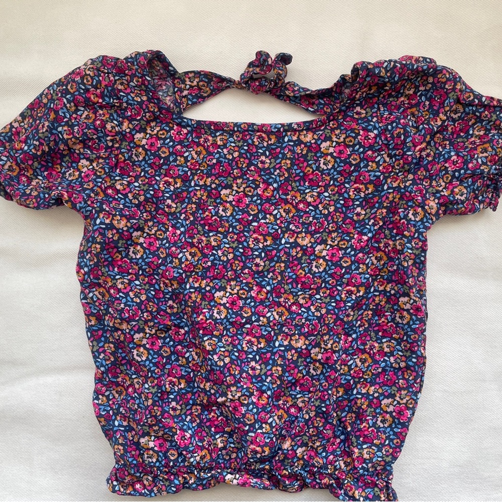 Carter's Floral Kids Top - Pink and Blue